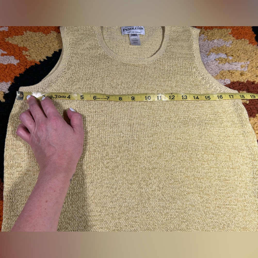 Pendleton, Vintage, Yellow Tank!! - image 4